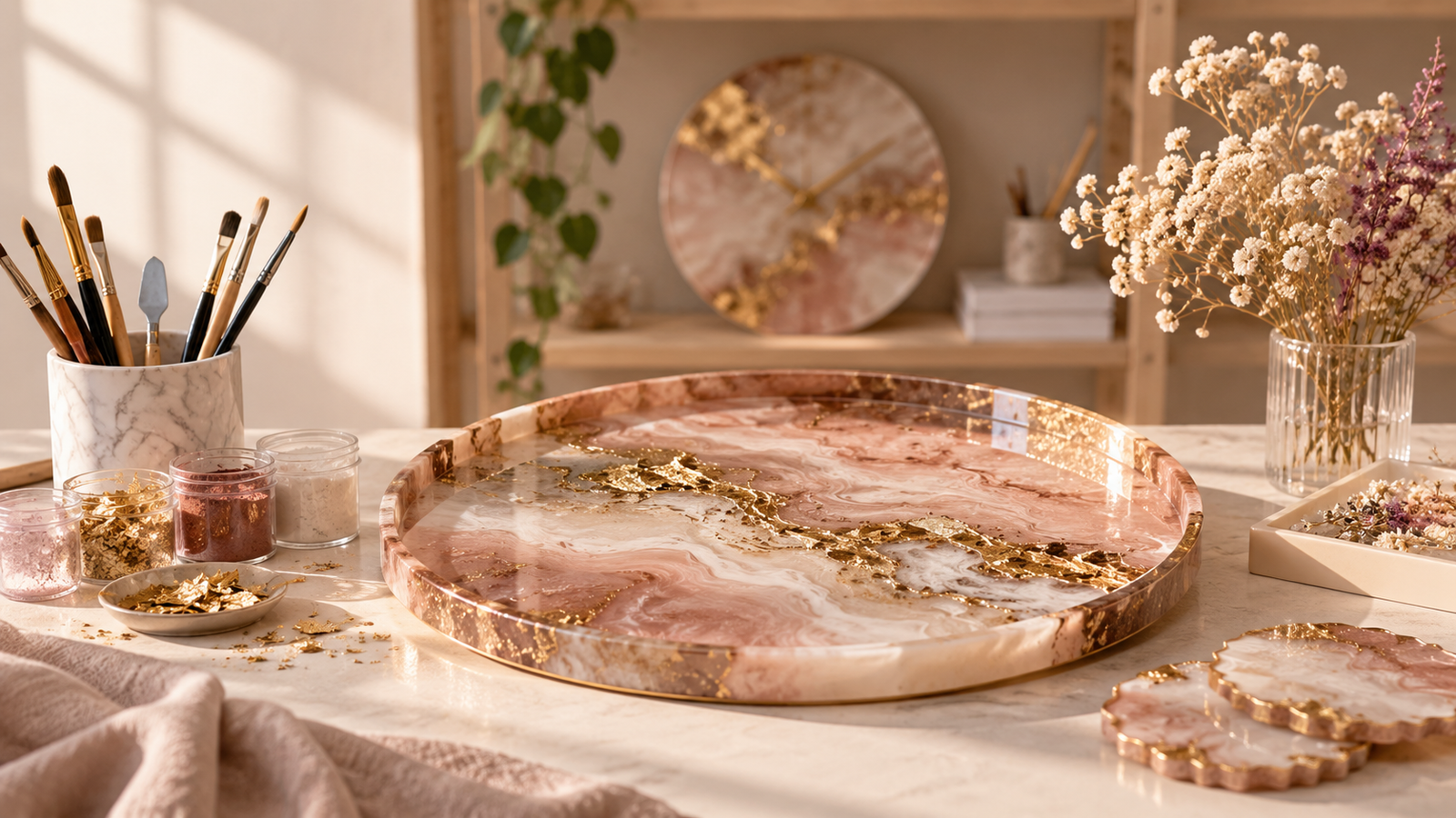 Handcrafted resin art at SS Luxury Studio