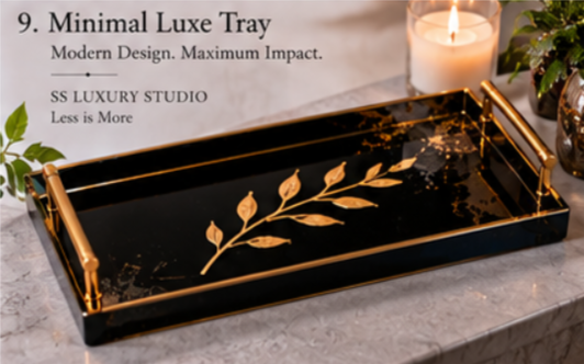Minimal Luxe Resin Tray