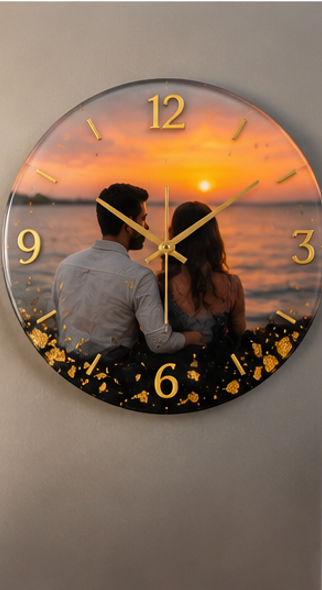 Ocean Escape Resin Clock