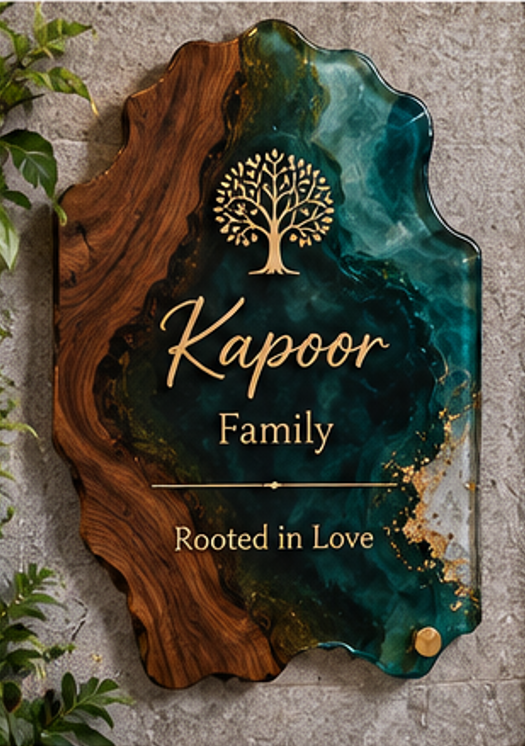 Statement Resin Nameplate