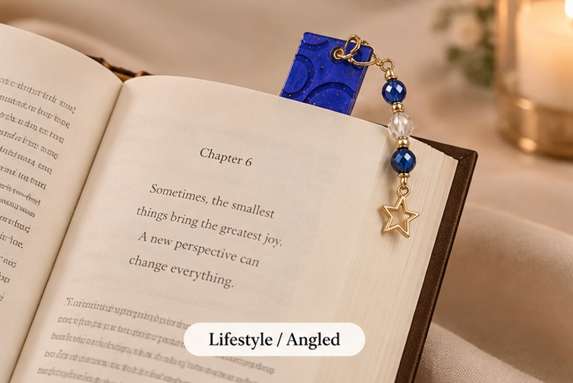Celestial Night Resin Bookmark