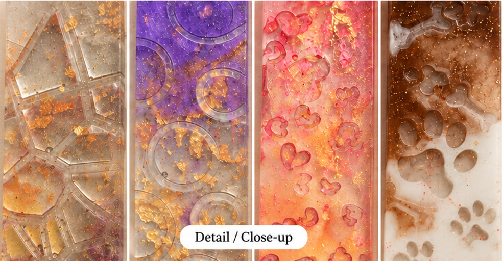 Whimsical Charm Resin Bookmark
